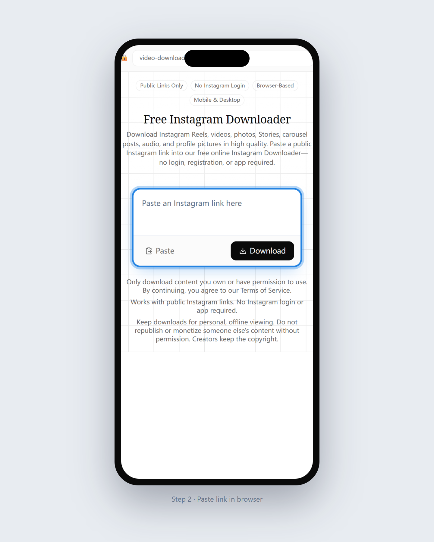 How to Download from Instagram — step 2