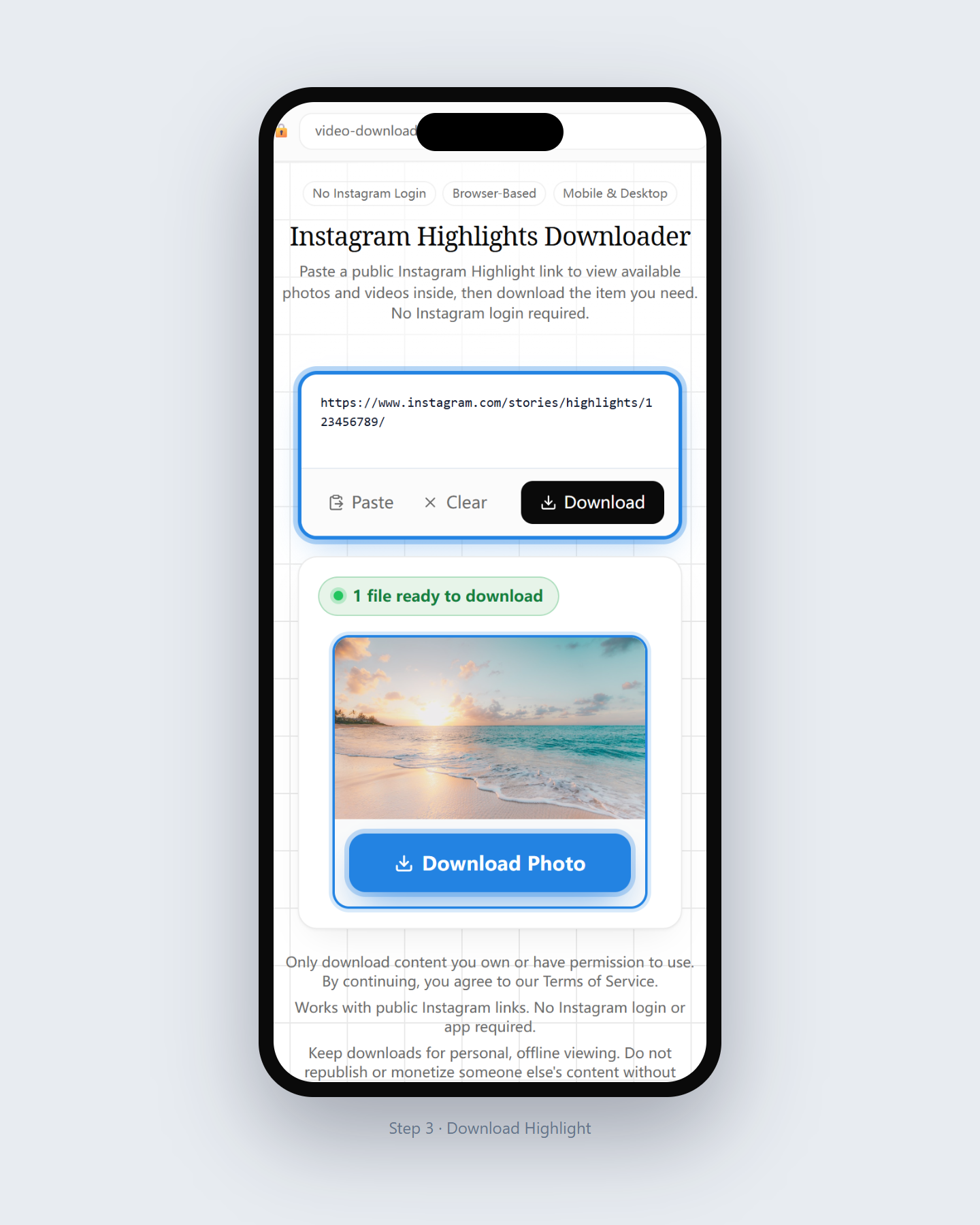 How to Download Instagram Highlights — step 3