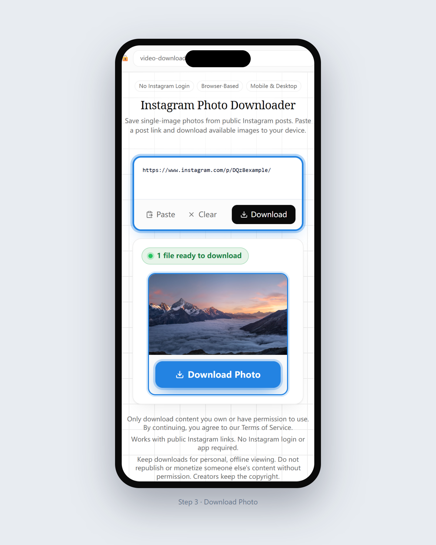 How to Download Instagram Photos — step 3