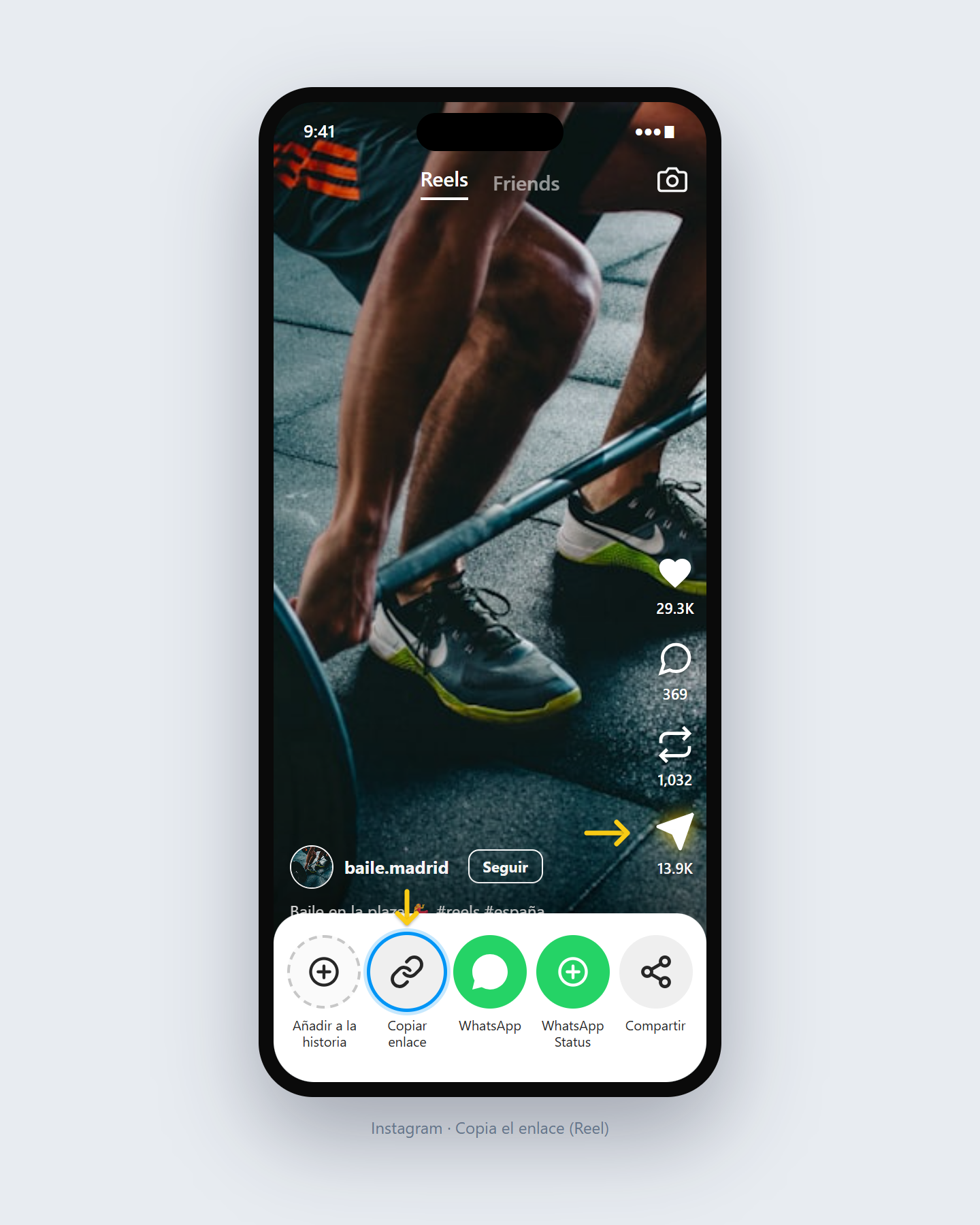 Cómo descargar Reels de Instagram — paso 1
