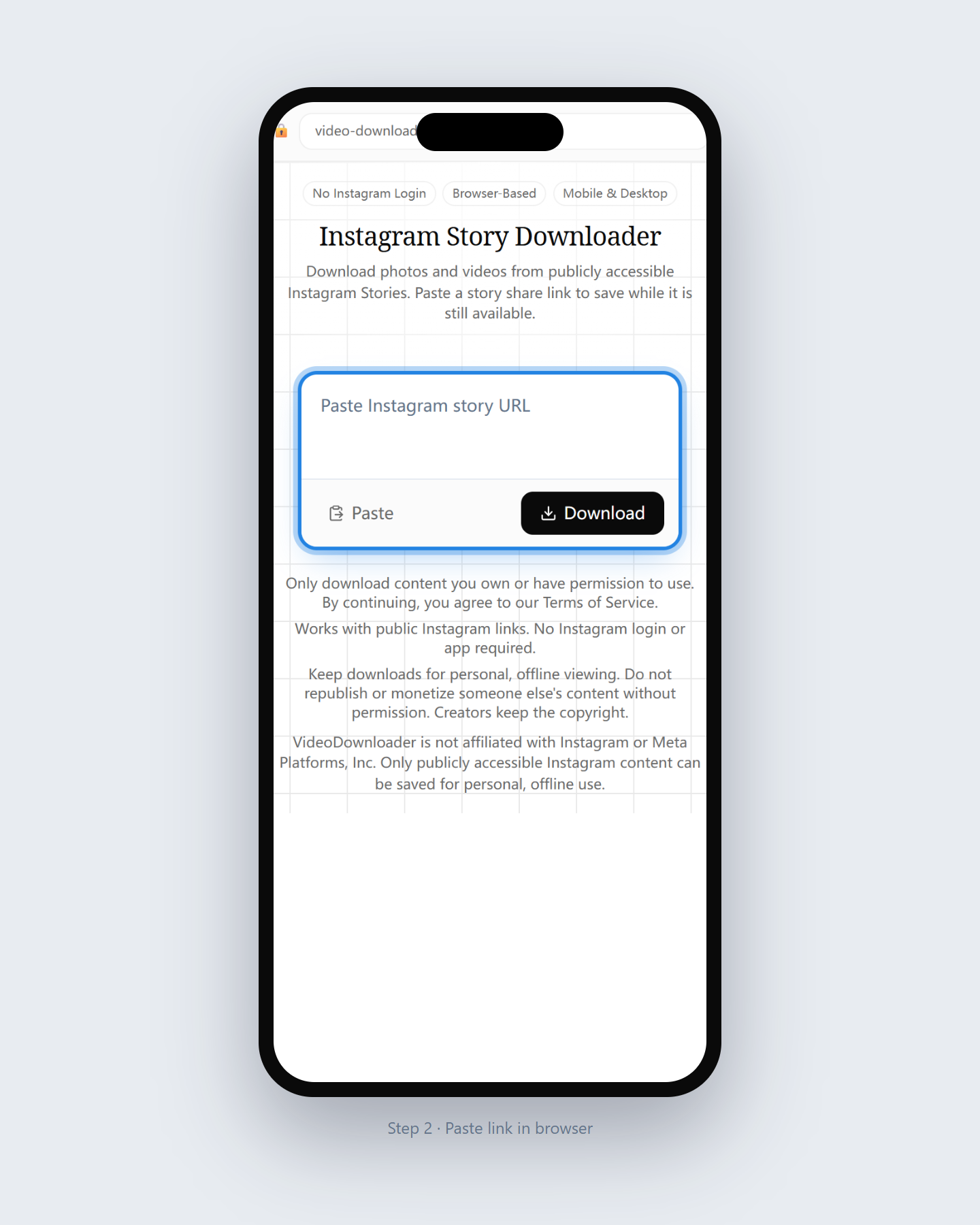 How to Download Instagram Stories — step 2