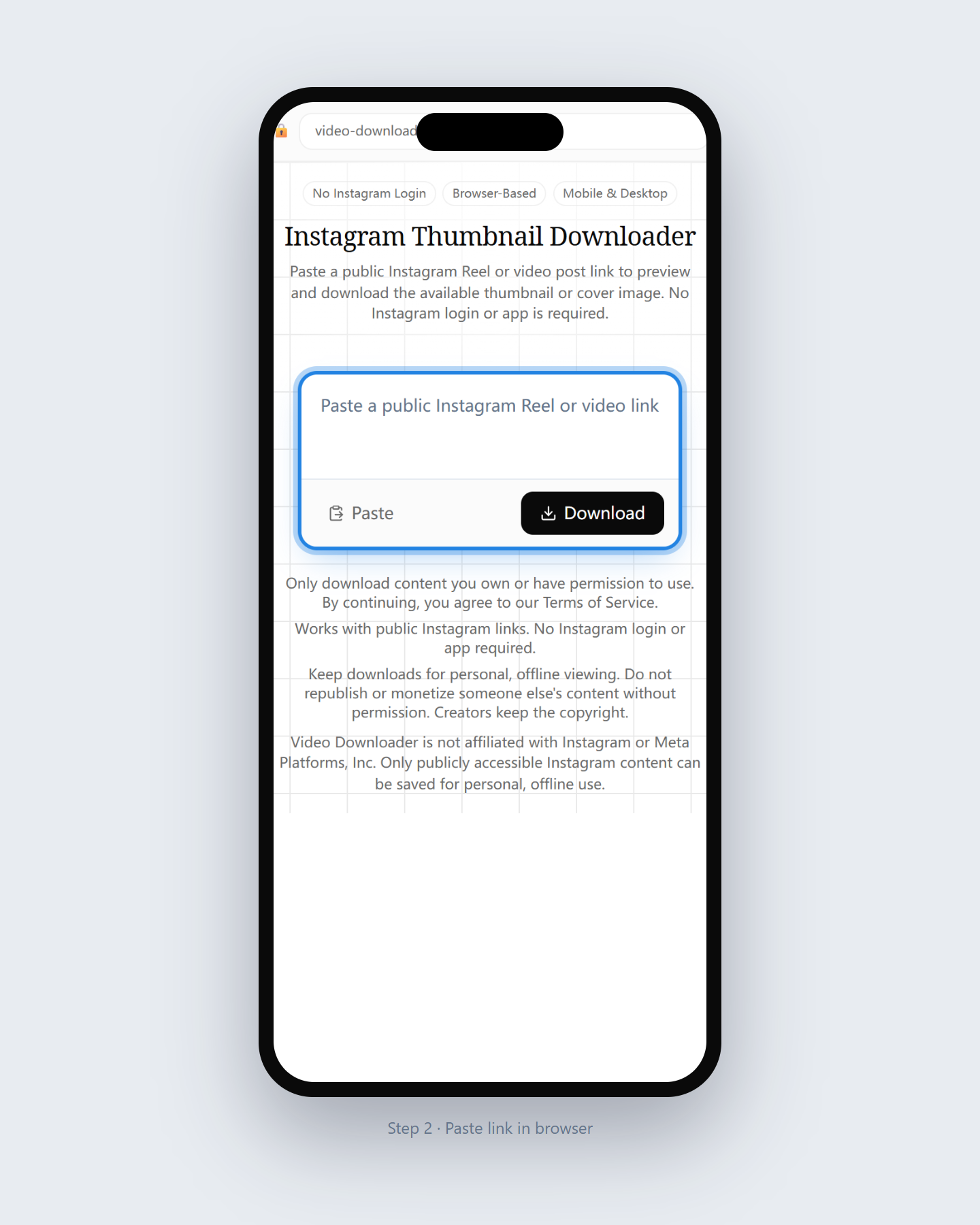 Download an Instagram Thumbnail in 3 Steps — step 2