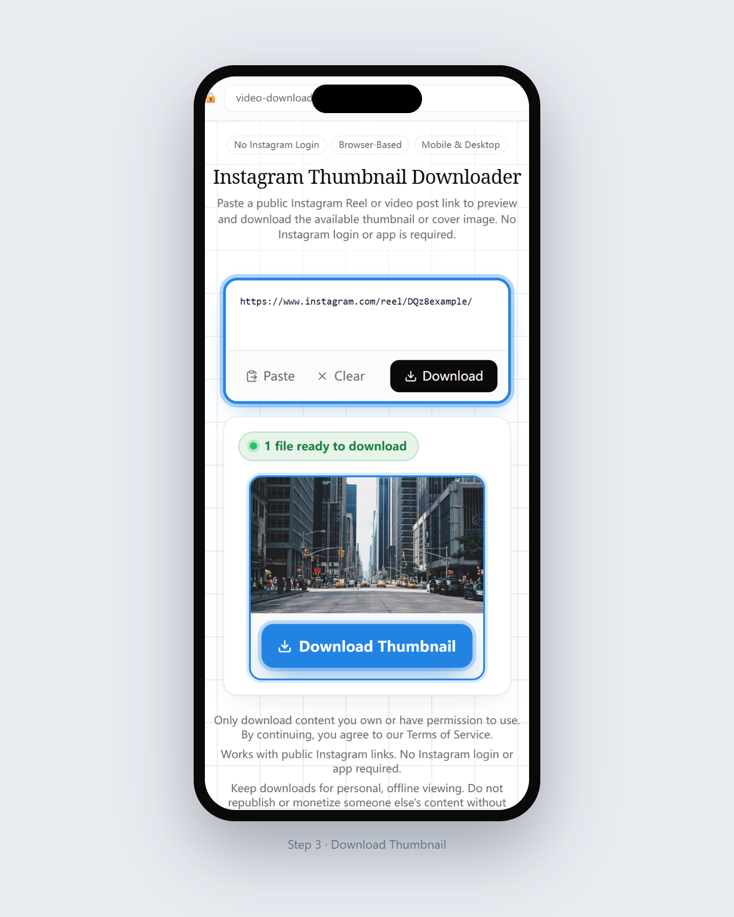 Download an Instagram Thumbnail in 3 Steps — step 3